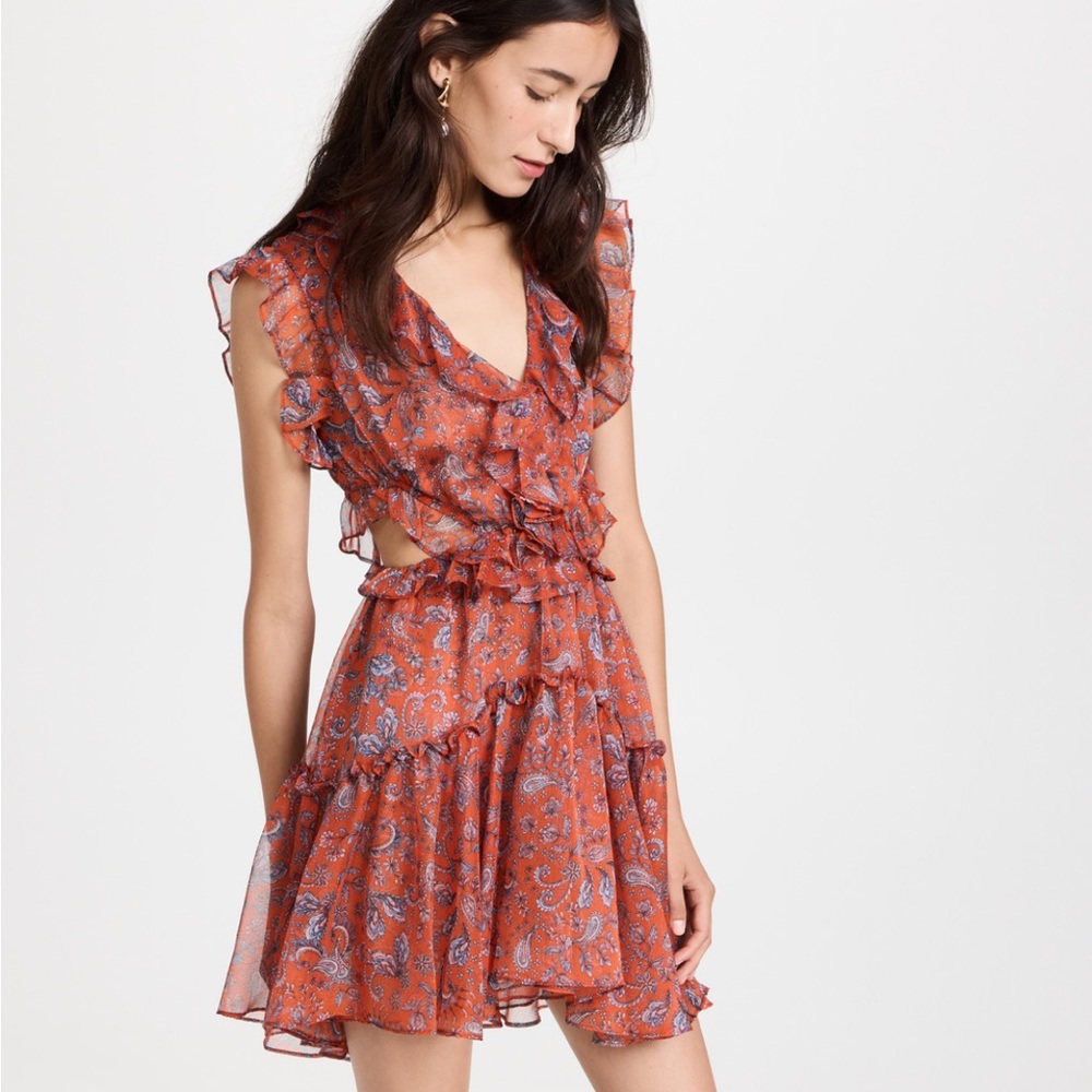 MISA Jolie Dress Red Floral